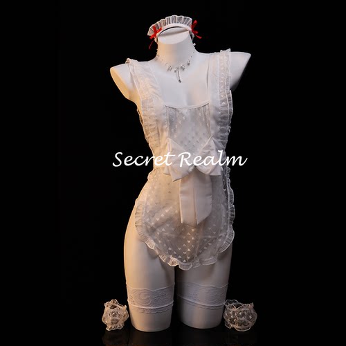 秘境「蜜糖女仆」性感女仆cos制服套装可爱蕾丝透视睡裙纯欲qqny