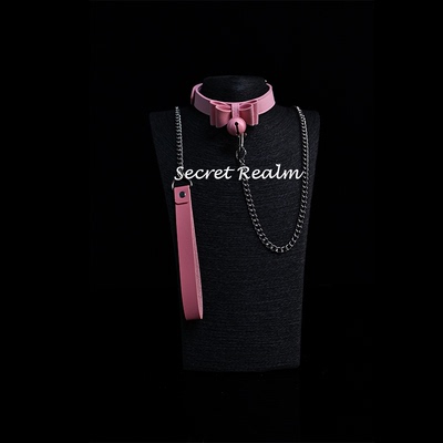 秘境「执意」蝴蝶结项圈铃铛高级皮革puppy牵引绳小众设计K9项链