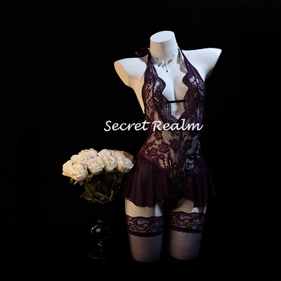 秘境性感蕾丝御姐风透视连体衣