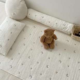 定制定制床笠婴儿夹棉床单ins拼接床宝宝幼儿园纯棉床上用品儿童