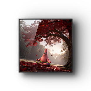 像水一样派大星艺术哲学装 饰画挂画现代壁画空白墙高级感潮流卧室