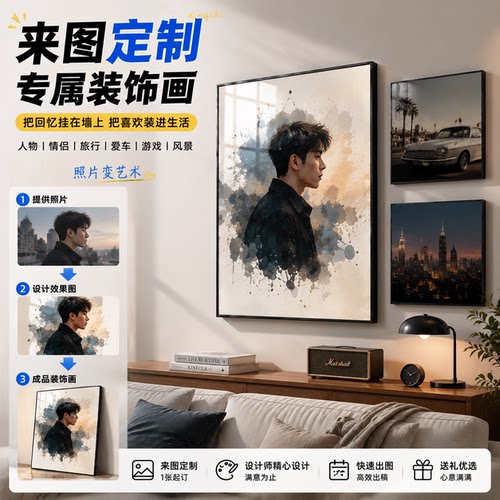 来图定制装饰画挂画壁画空