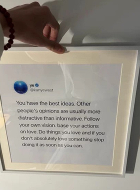 kanye侃爷周边艺术挂画欧美嘻哈美式装饰画空白墙壁画高级感潮流