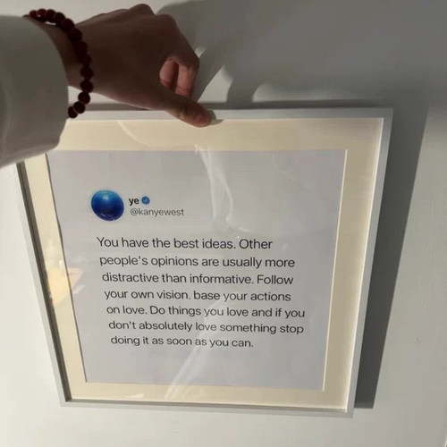 kanye语录艺术挂画美式装饰画