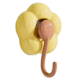 可爱花朵吸盘挂钩无痕免打孔强力承重浴室厨房卫生间墙壁毛巾粘钩