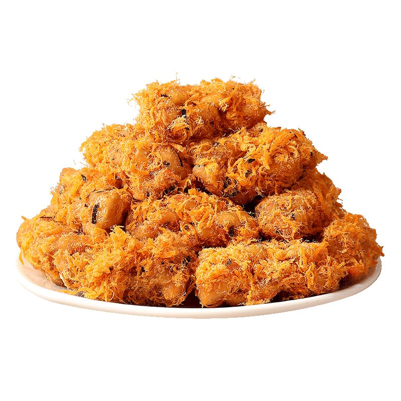 金丝肉松麻花海苔味红糖手工糕点