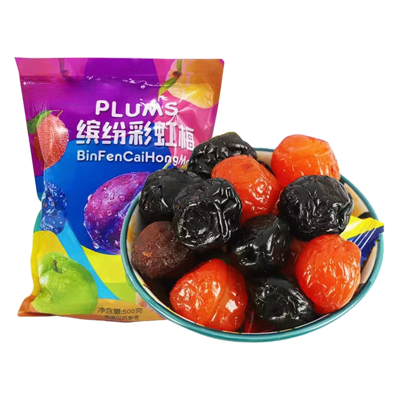 缤纷彩虹梅乌酸梅加应子蜜饯
