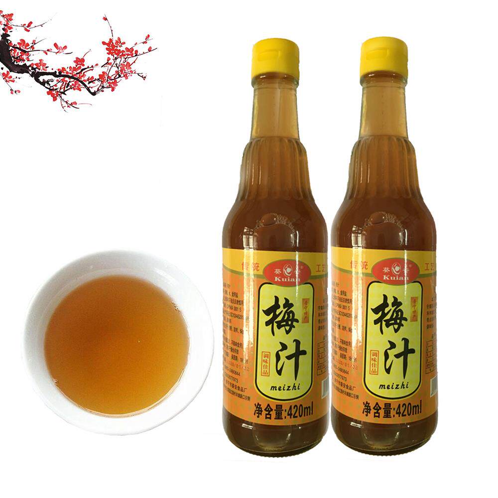 潮汕葵安酸咸梅汁420ml瓶腌制水果普宁梅汁商用酸梅酱调味品