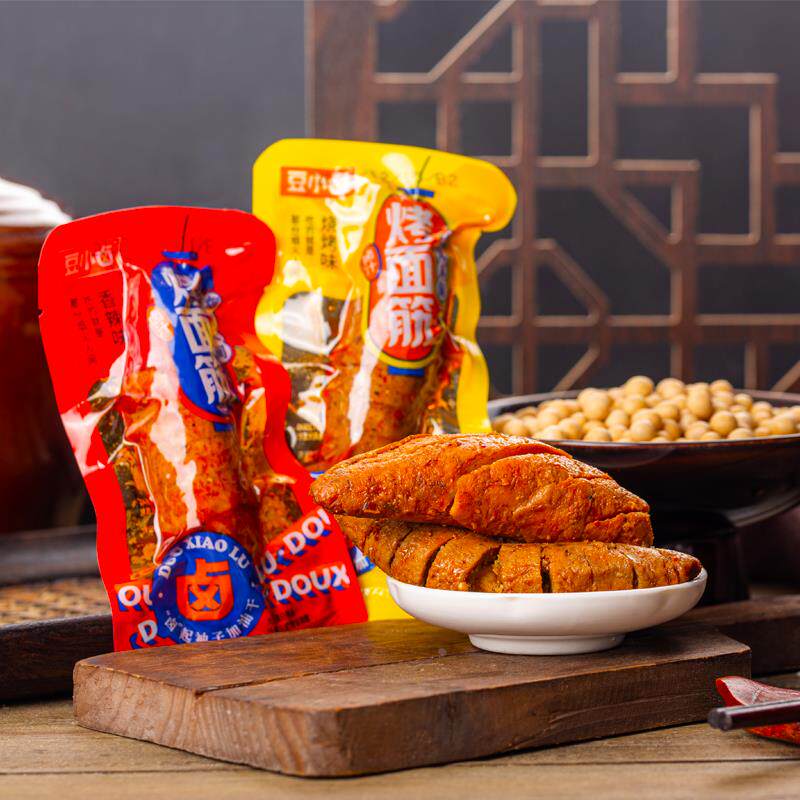豆小卤烤面筋辣条散装称重素肉大豆蛋白制品香辣烧烤休闲即食豆干