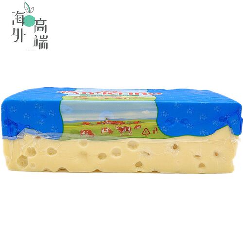 进口德国琪雷萨大孔干酪Emmental Cheese爱埃艾曼塔有孔奶酪 少盐