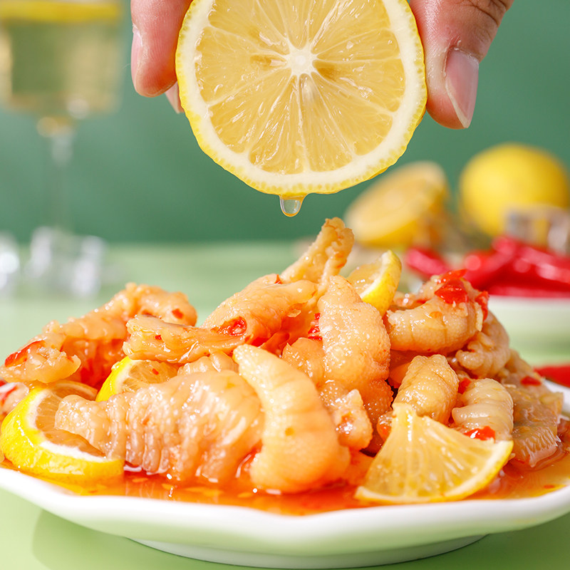 小胡鸭去骨凤爪无骨鸡爪柠檬酸辣味脱骨鸭掌鸭爪