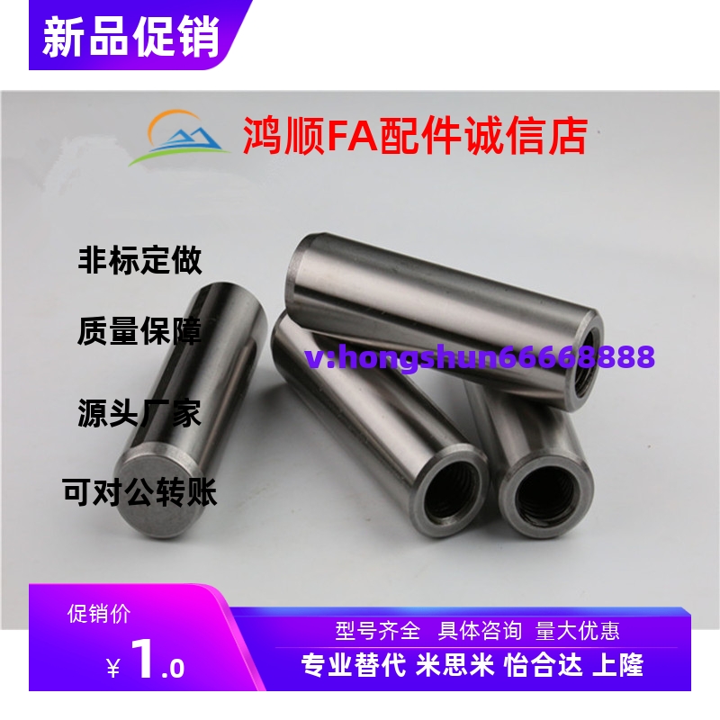MSTH5/6/8-10/15/20/25/30/35/40/50/60/70 内螺纹圆柱销 负公差