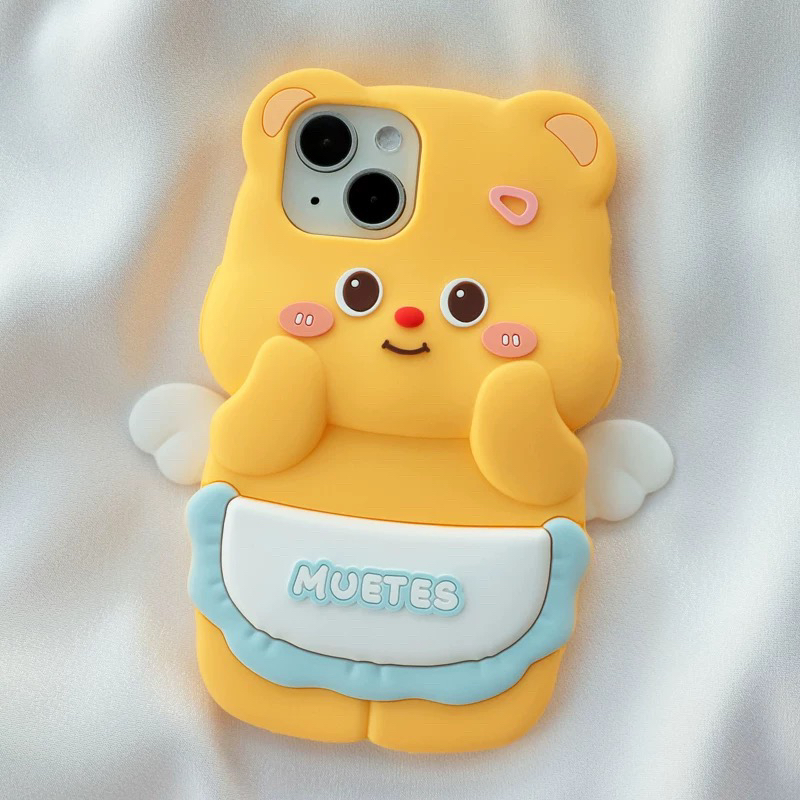 黄油小熊适用iphone16/15pro苹果14promax手机壳13可爱12卡通11全包xs max保护xr防摔7软8plus硅胶套6s新款se