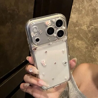 可爱少女风HelloKitty千金水钻适用苹果17手机壳iPhone16promax保护套15pro防摔14硬壳13名媛风女款12promax