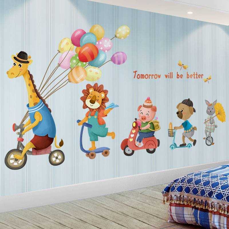 护士文字室内背景女孩卡通儿科儿童病房装饰贴纸贴画墙面医院墙贴