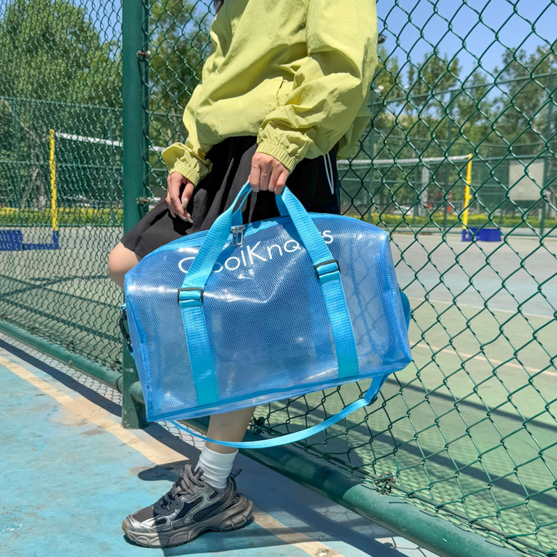 果冻透明旅行包女防水游泳收纳包