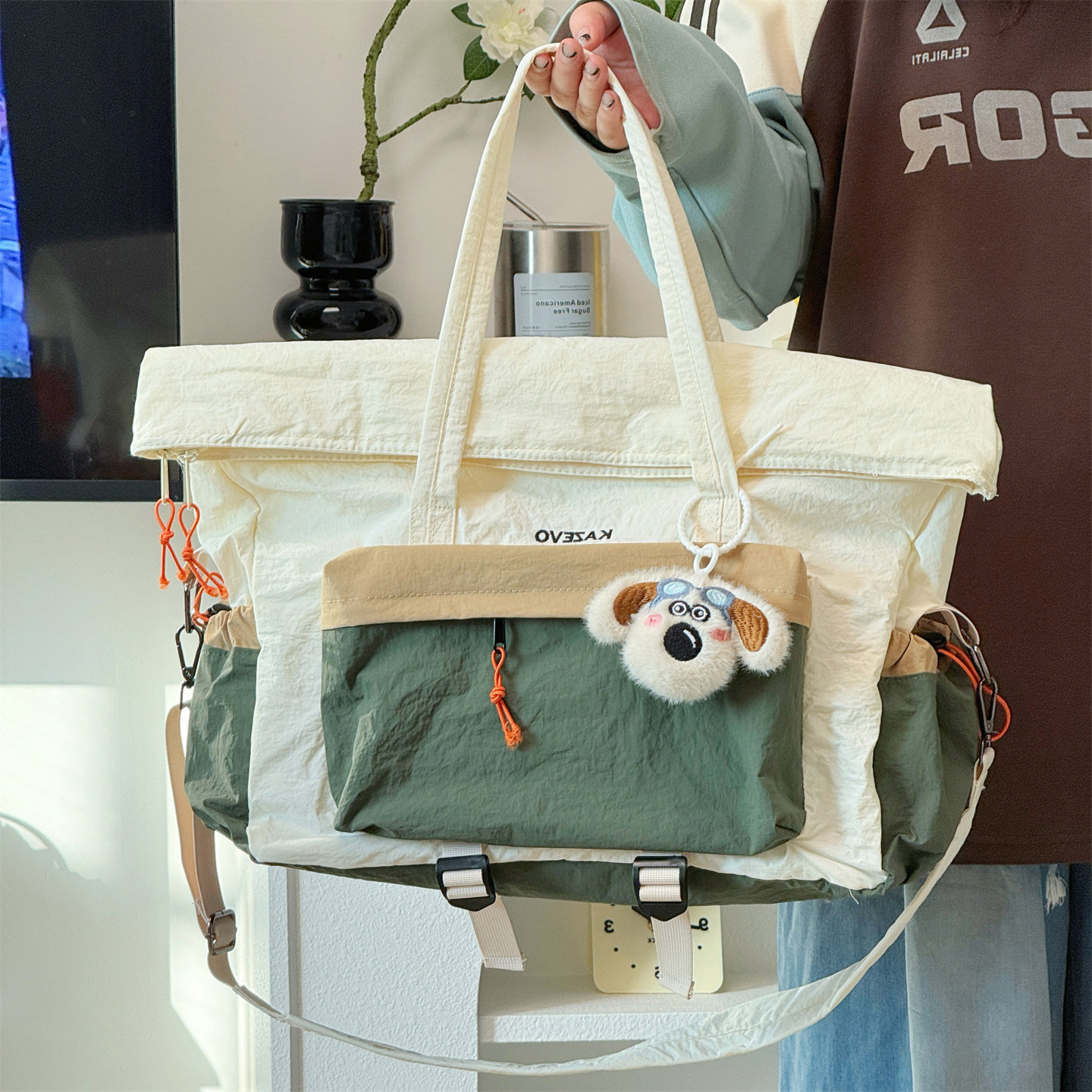 旅行包女大容量收纳袋短途出差行李包扩容收纳包男轻便手提斜挎包,箱包皮具/热销女包/男包,旅行袋,淘宝优惠券,粉丝福利购,淘宝优惠卷