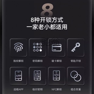 rcs我高全自动智能门锁家用防盗门5D人脸识别入户指纹锁密码 锁电