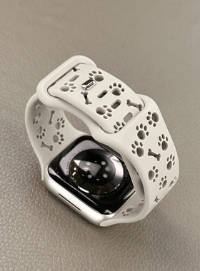 可爱镂空狗爪适用Keep手环表带keepB5/B4/B3手表表带b5lite硅胶运动男女b4lite腕带keepb4新款创意夏天高级16