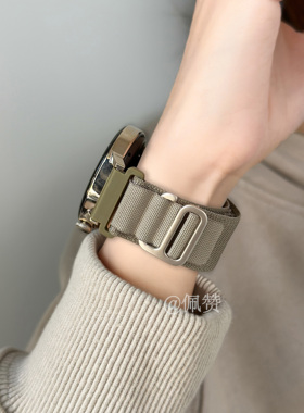 官网同款原装高山回环适用Garmin佳明Forerunner255/245M/265s表带965编织尼龙Venu3s腕带955智能手表22mm夏