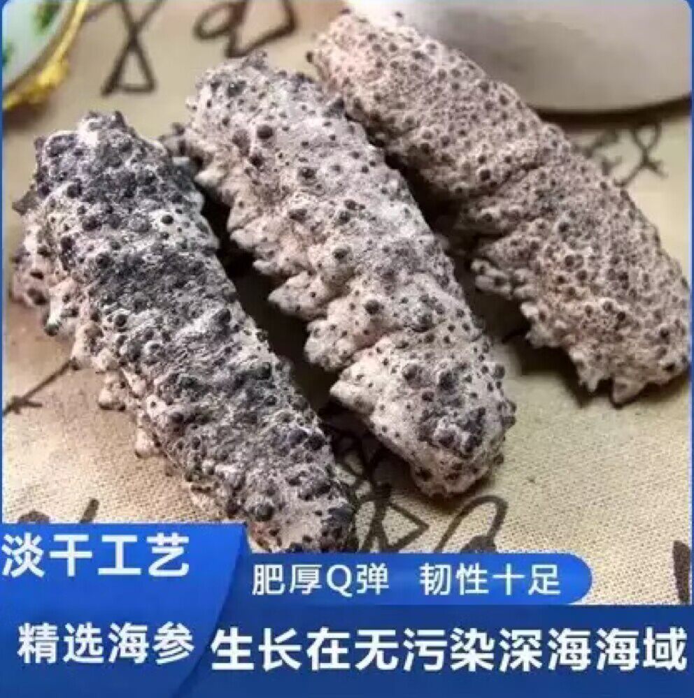 美国进口海参南美刺参古巴参肥仔参纯淡干墨西哥刺参南美海参干货