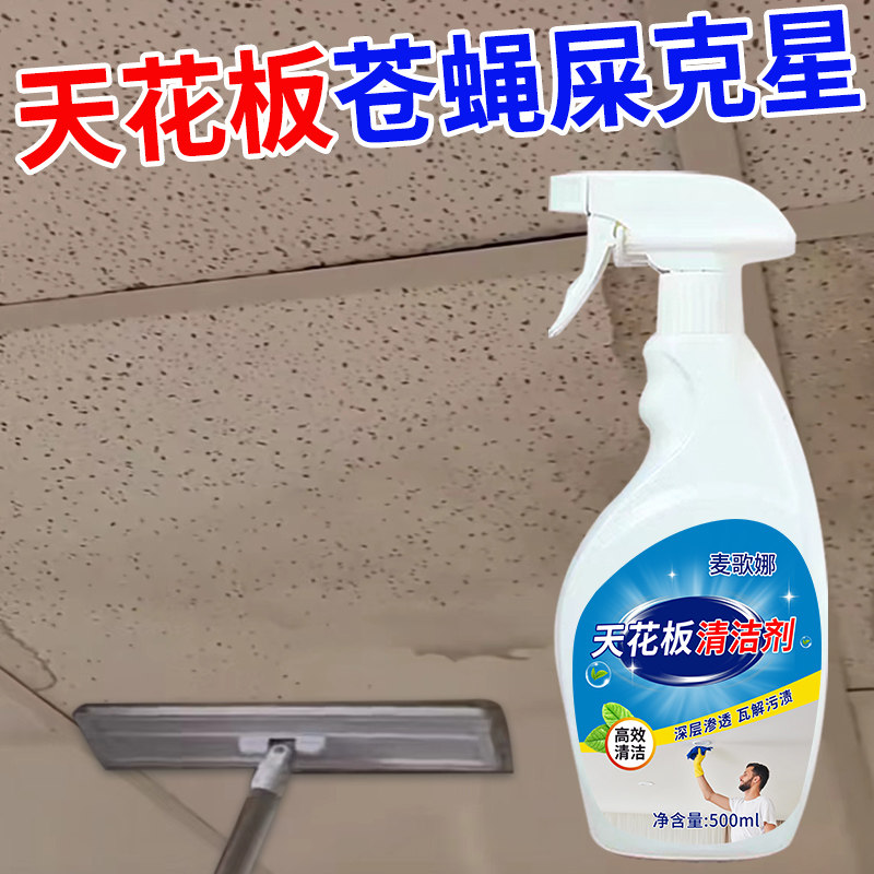 去苍蝇屎清洁剂除蚊虫屎天花板粪便清洗去污房顶扣板厨房除蟑螂屎