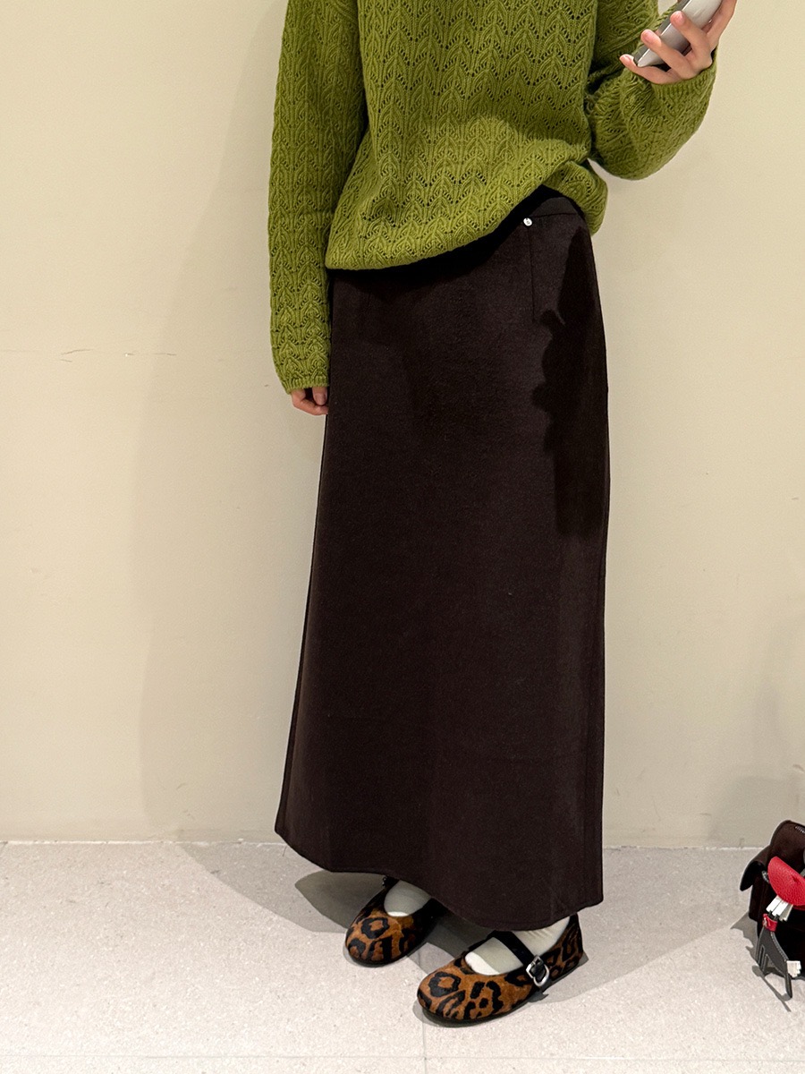 黎诺秋新款韩系极简风松紧腰半身长裙女2025时尚洋气百搭显瘦裙子