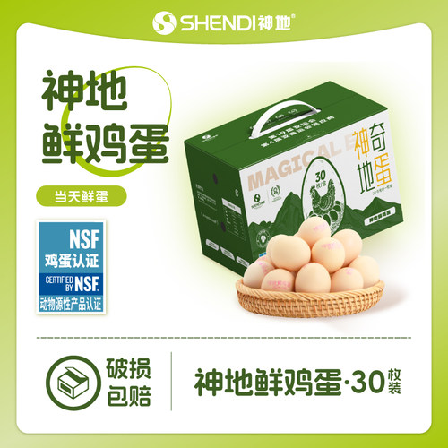 神地NSF认证无腥鲜鸡蛋