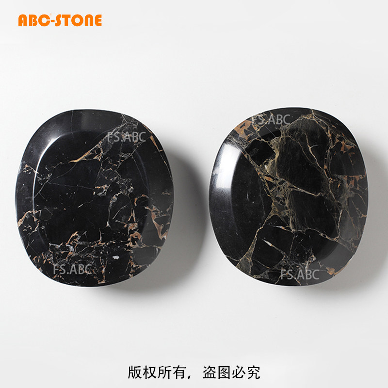 abc经典款天然石材黑金花玻璃门木门柜门服装店定制门把手刻字