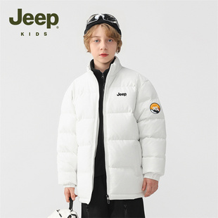 Jeep吉普童装男童羽绒棉服冬季男孩儿童冬装中大童棉衣保暖外套潮