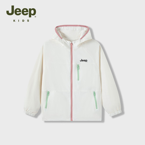 Jeep吉普儿童冲锋衣防风连帽