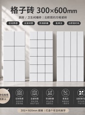 卫生间瓷砖墙砖300x600