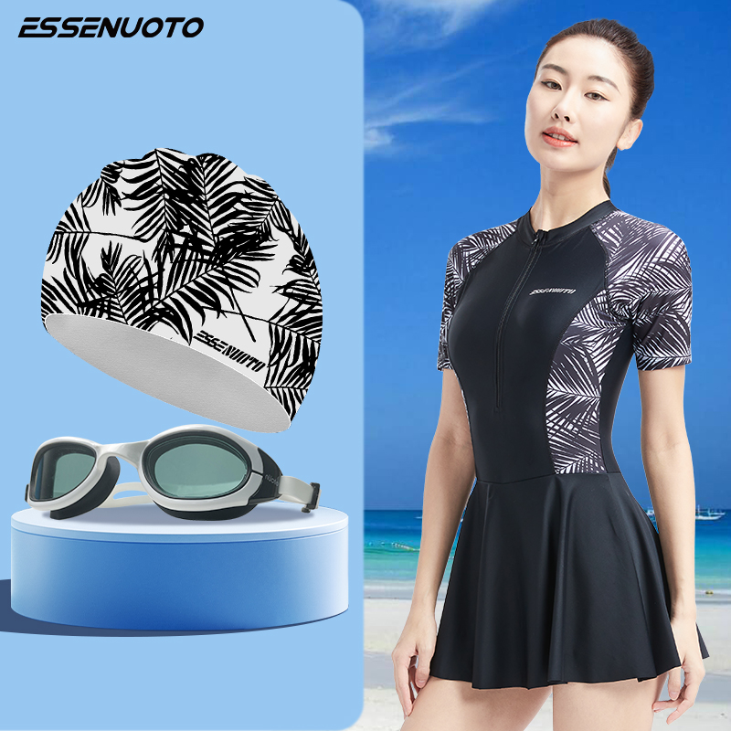 essenuoto夏季新款连体泳衣