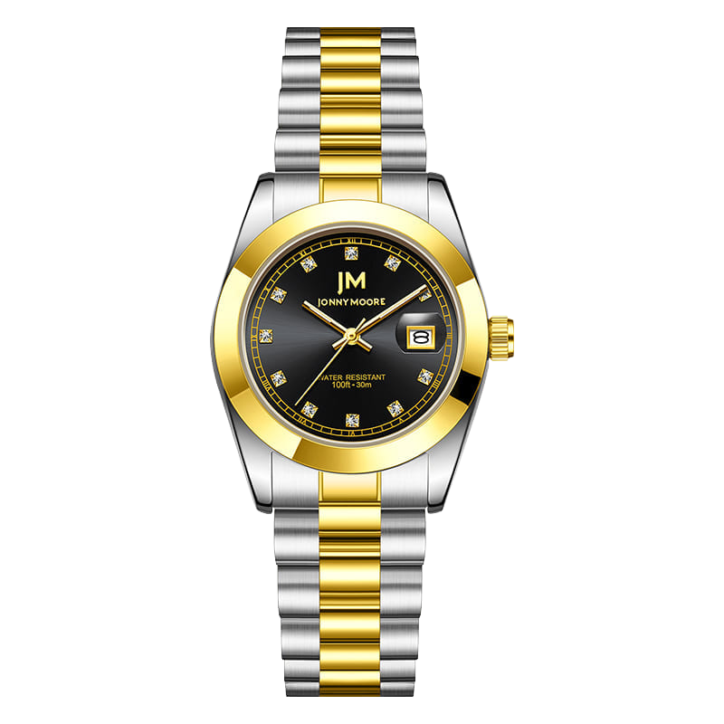 DOM联盟JM腕表 气质经典日历石英防水女士手表J1039