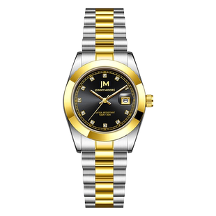 DOM联名JM腕表 气质经典日历石英防水女士手表J1039