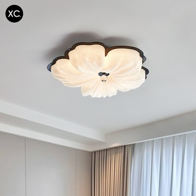 乡意式室极花卧室吸顶晨灯现代眼轻水护晶砂级62944高朵奢感简新