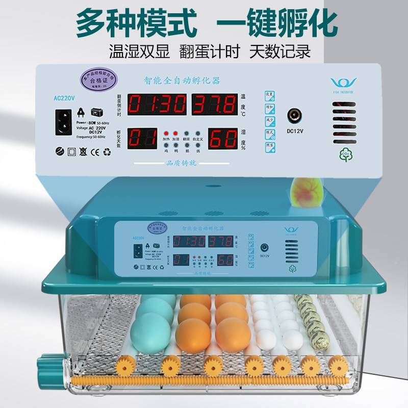 孵型化小器器家型蛋全自18120化动智能蛋小鸡芦丁孵孵箱鸡鸡孵化