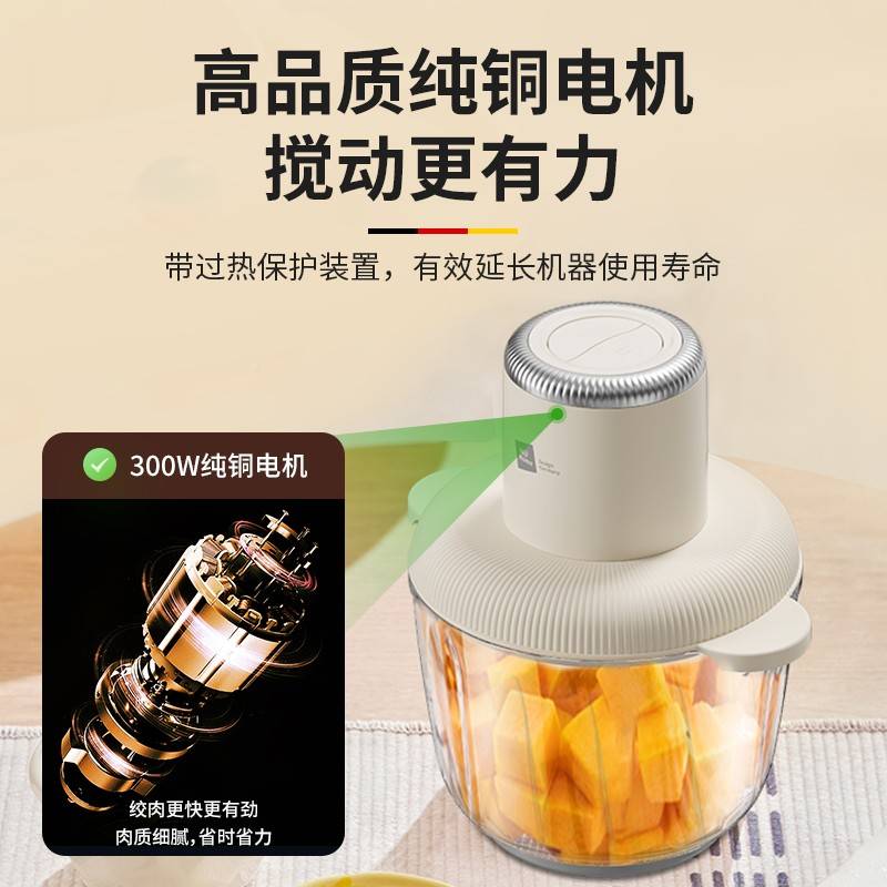 动拌米6生62545绞肉FL308家用电型绞机机多功馅能活小碎P肉切菜技