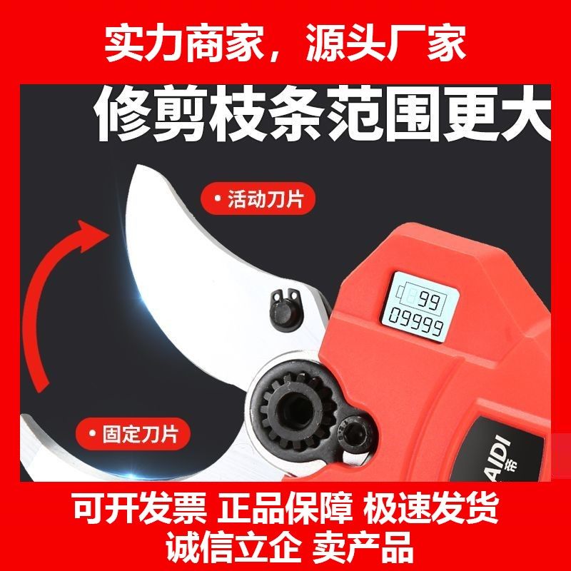 德国十大品牌电动修枝剪果树粗枝剪刀园林园艺充电式无线锂电树枝