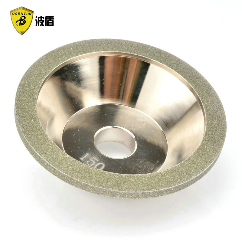 德国品质金碗型砂轮 l金刚石钨钢磨刀机磨轮 100D*10W*5U*20H*35T