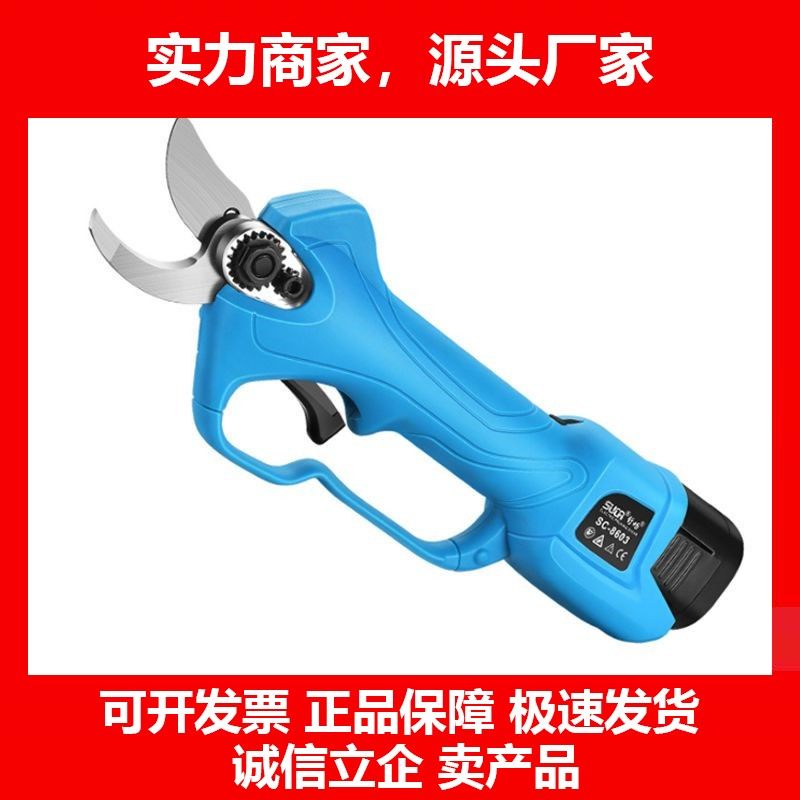 德国十大品牌电动修枝剪刀果枝剪树枝剪刀充电式修剪枝剪刀电剪子