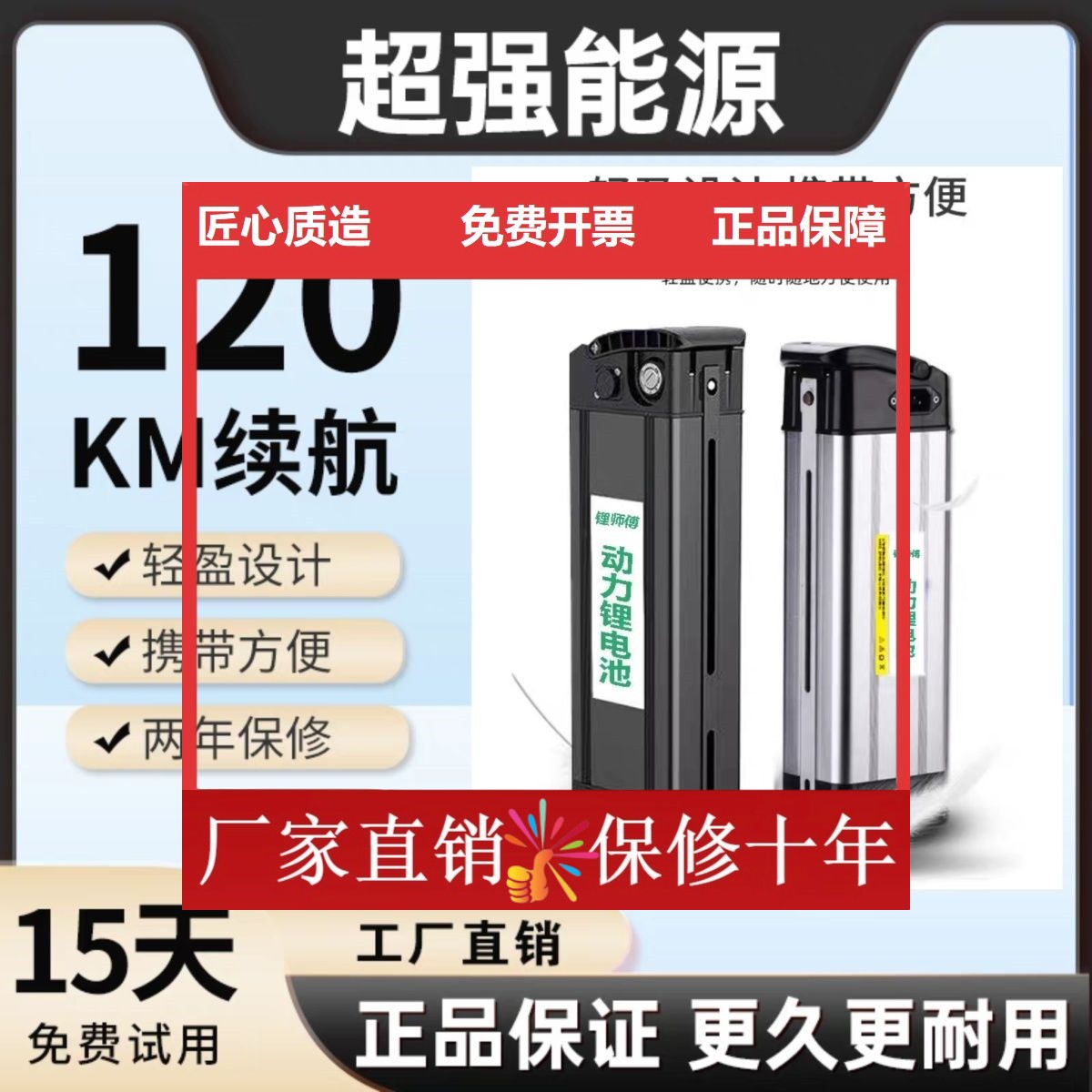 德国代驾折叠电动车锂电池48v雅迪新日名顶自行车通用可拆卸电瓶