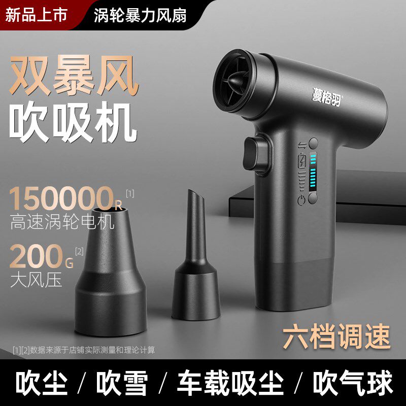 十大品牌风扇无刷涡轮吹r雪神器汽车载洗车用吹水枪吹尘20万转高