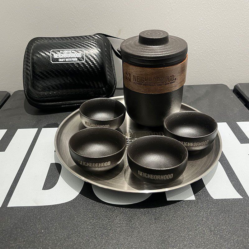 十大品牌hd陶瓷茶具套装户外露营便G携功夫茶一壶四杯收纳包粗陶