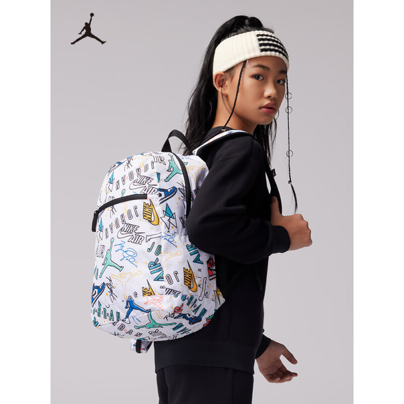 Jordan双肩包满印印花儿童多功能背包学生青少年书包3007PS-001
