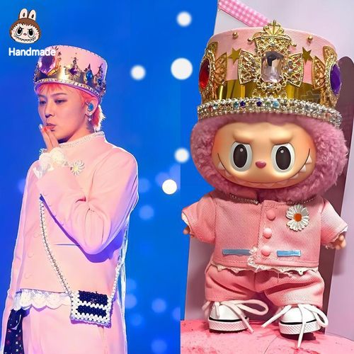 labubu公仔gd同款拉布布一二三代