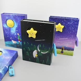 新款卡通密码本高级文具奖品儿童学生可爱笔记本女孩男孩日记本清