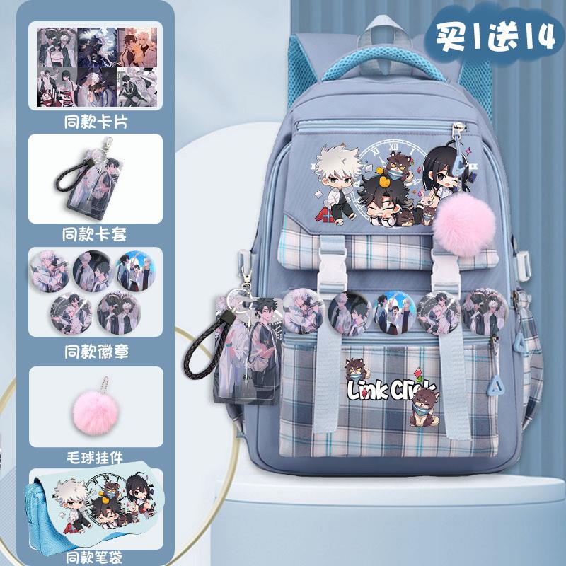 新款时光代理人书包双肩包新款软布超轻大容量可爱女童背包小学生