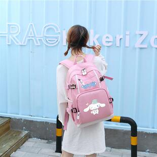 新款玉桂狗书包ins风简约女初中小学生三到六年级大容量韩版双肩