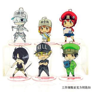 新款精雕夹层打工吧工作细胞白红细胞血球动漫周边Q版站立牌书包